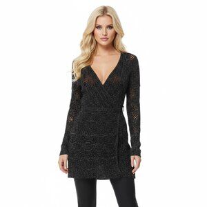 Black/Silver Sweater Tunic/Dress